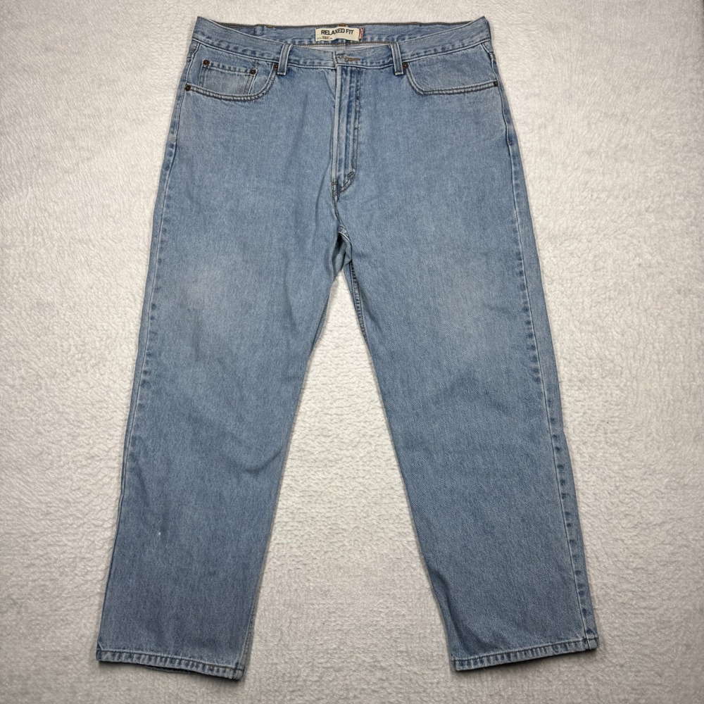 Levi's 550 Relaxed Fit Jeans Straight Blue Denim Pants Men's Size 40x30‎